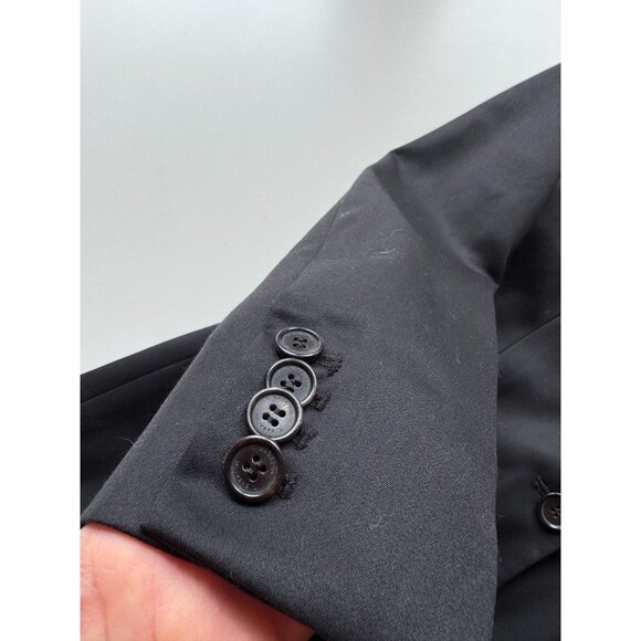 Aritzia T BABATON Black Wool Silk Cashmere Single Breasted Slim Blazer, Size 0 - Picture 8 of 15